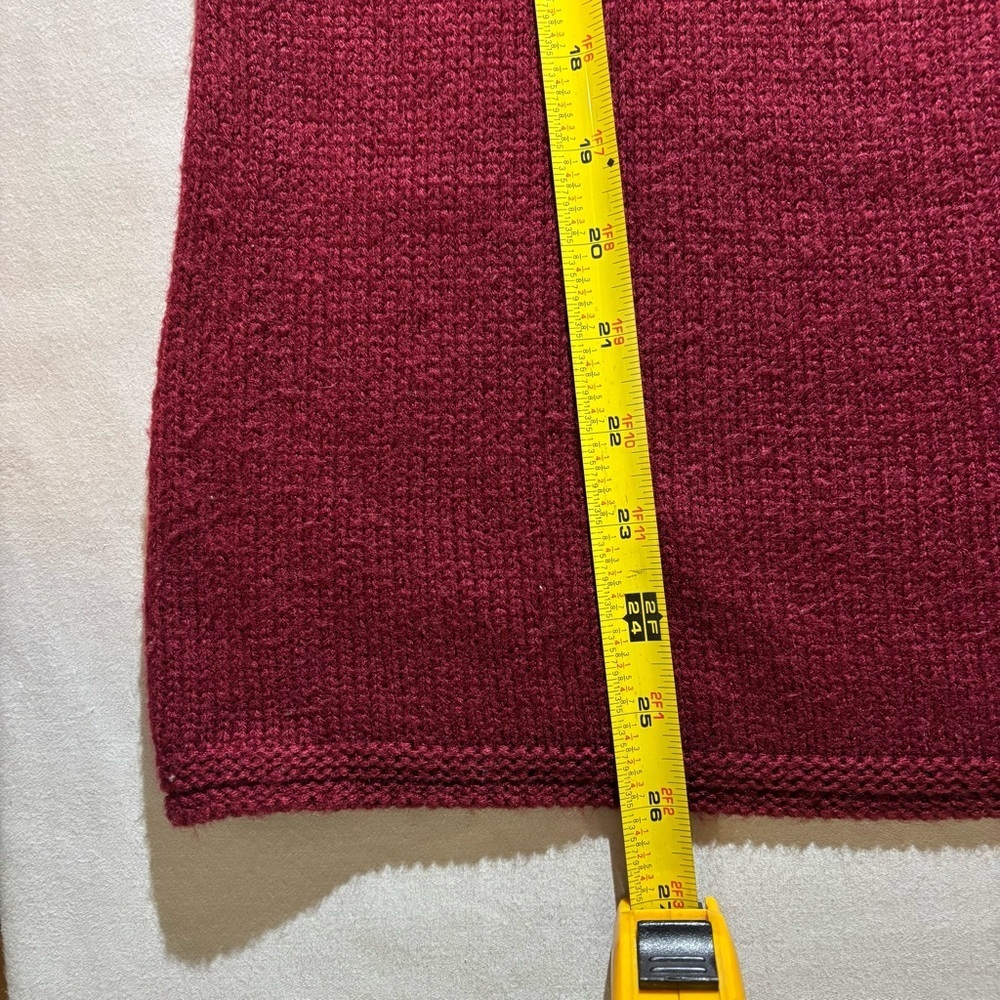 Y2K Design History Deep Red Cowl Neck Sweater - Picture 5 of 7